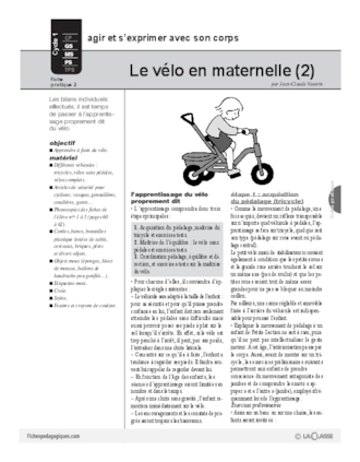 Le vélo en maternelle (2)
