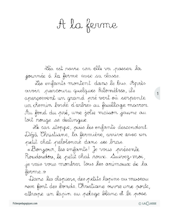 Léa à l'école / A la ferme