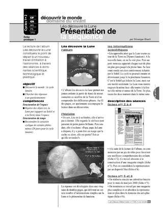 Léa découvre la Lune (1) / Présentation