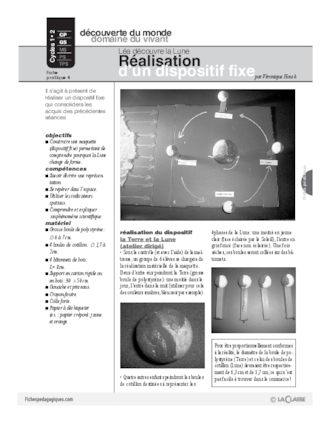 Léa découvre la Lune (4) / Un dispositif fixe
