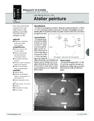 Léa découvre la Lune (6) / Atelier peinture