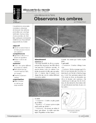 Léa découvre la Terre (3) / Observons les ombres