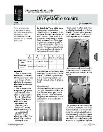 Léa Découvre Lunivers 3 Un Système Solaire En Volume