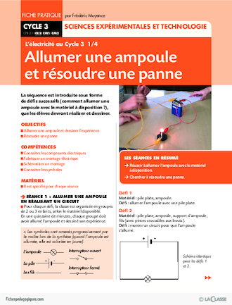 L'électricité au Cycle 3