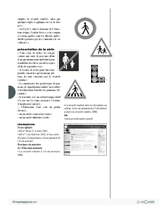 L'enfant piéton (1) / La sécurité routière à l'école