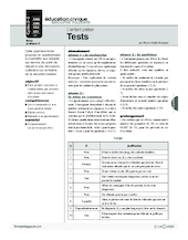 L'enfant piéton (2) / Tests