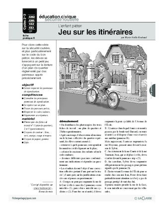 L'enfant piéton (7) / Jeu sur les itinéraires