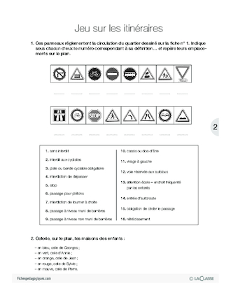 L'enfant piéton (7) / Jeu sur les itinéraires