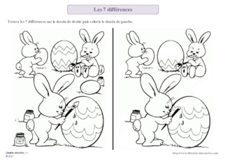 Les 7 différences de Pâques