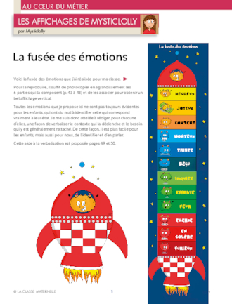 Les affichages de Mysticlolly : la fusée des émotions