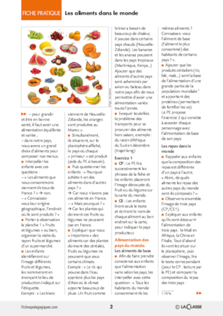 Les aliments dans le monde