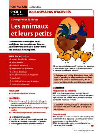 Les animaux et leurs petits (Imagerie)