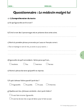 Les arts du langage (7) / Le médecin malgré lui