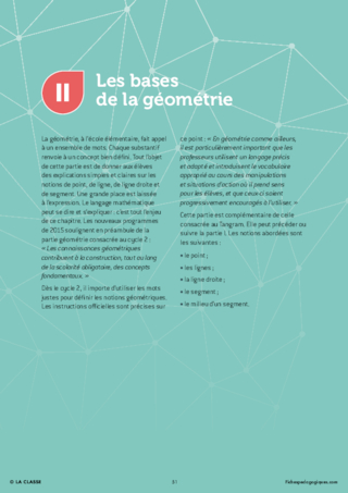 Les bases de la géométrie