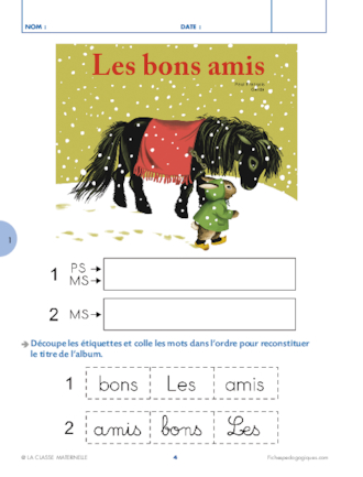 Les bons amis - FichesPédagogiques.com