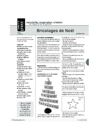 Les bricolages de Noël