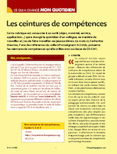 Les ceintures de compétence