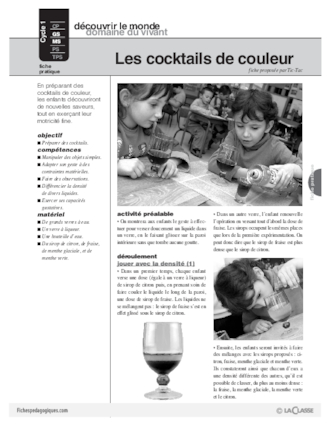 Les cocktails de couleur