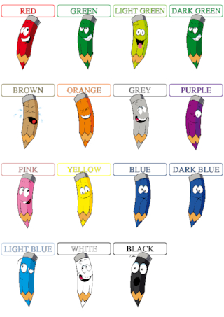 Les couleurs en anglais