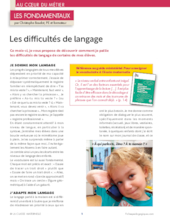 Les difficultés de langage