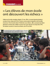 Les élèves de mon école ont découvert les échecs