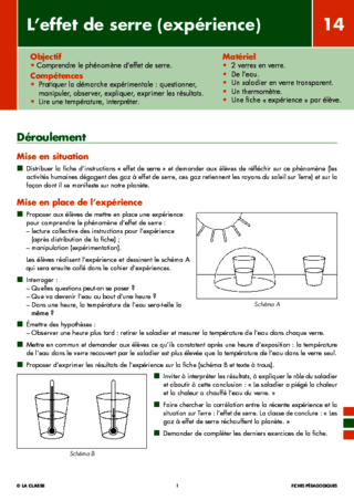 Les énergies (14) L'effet de serre (expérience)