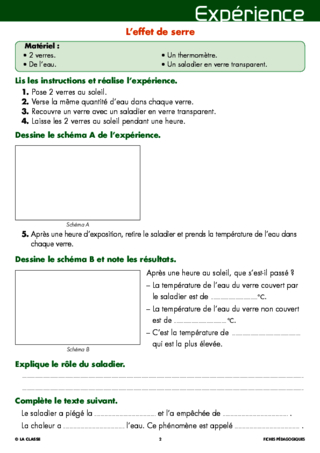 Les énergies (14) L'effet de serre (expérience)