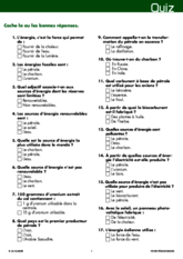 Les énergies (18) quiz final