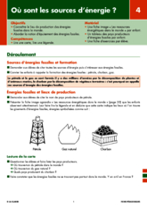 Les énergies (4) Où sont les sources d'énergie ?