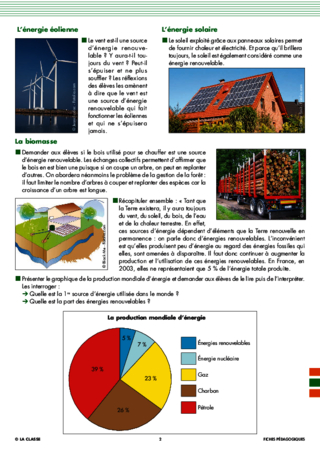 Les énergies (5) Energies renouvelables et non renouvelables