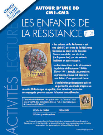 Les enfants de la résistance (Tome 2) - FichesPédagogiques.com