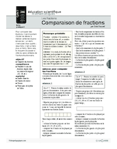 Les fractions (2) / Comparaison de fractions