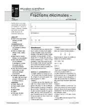 Les fractions (3) / Fractions décimales, nombres décimaux