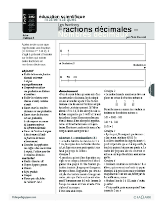 Les fractions (3) / Fractions décimales, nombres décimaux