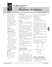 Les fractions (7) / Mesures: le tableau de conversion