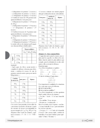 Les fractions (8) / Nombres décimaux et mesures (4)