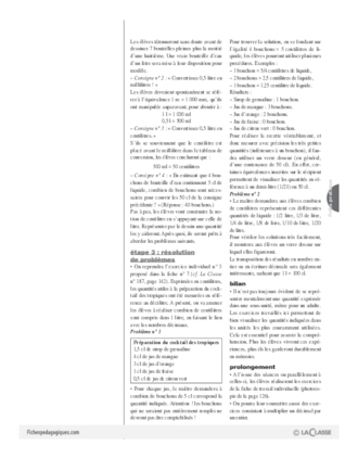 Les fractions (8) / Nombres décimaux et mesures (4)