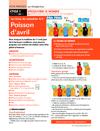 Les frises du calendrier (4). Poisson d'avril