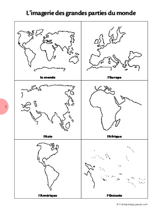Les grandes parties du monde (Imagerie)