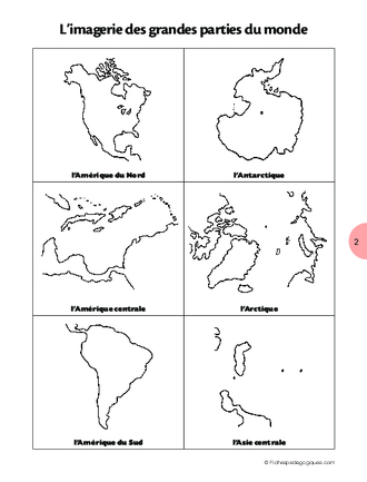 Les grandes parties du monde (Imagerie)