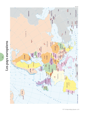 Les limites de l'Europe et de la France