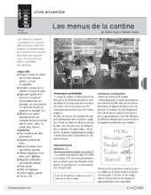 Les menus de la cantine