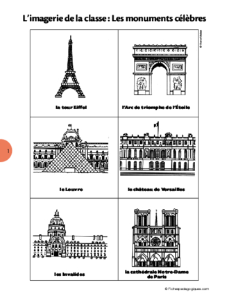 Les monuments célèbres (1) (Imagerie)