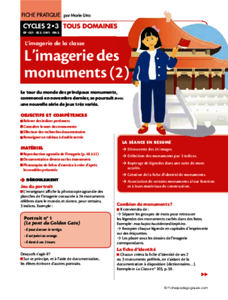 Les monuments célèbres (2) (Imagerie)