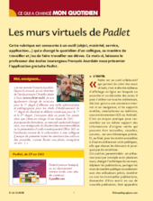 Les murs virtuels de Padlet