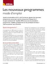 Les nouveaux programmes, mode d'emploi