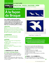 Les oiseaux dans l'art 4/6 : A la façon de Braque