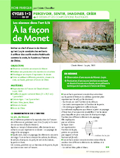 Les oiseaux dans l'art 5/6 : A la façon de Monet