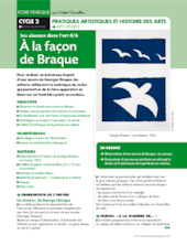 Les oiseaux dans l'art 4/6. A la façon de Braque