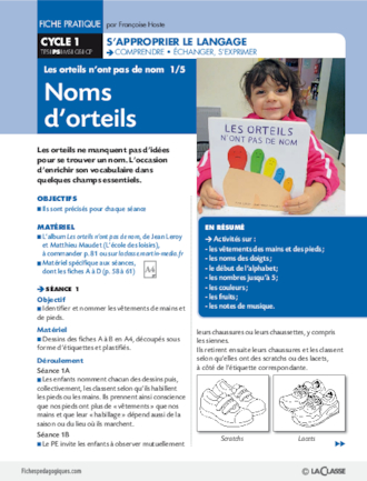 Les orteils n'ont pas de nom